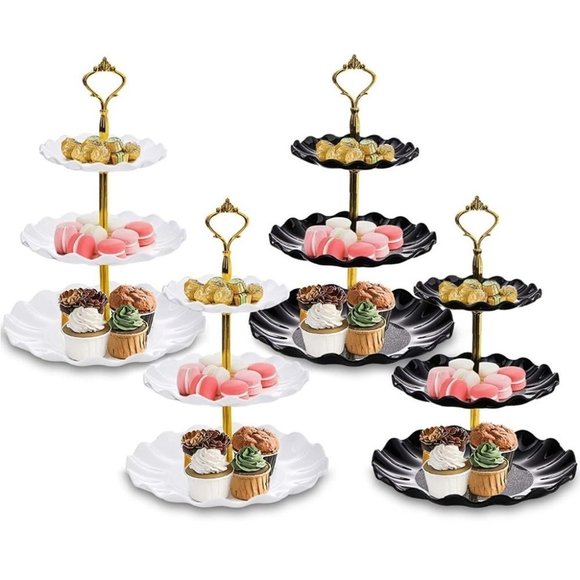 4 Elegant Pastry Display Stands - Picture 1 of 6